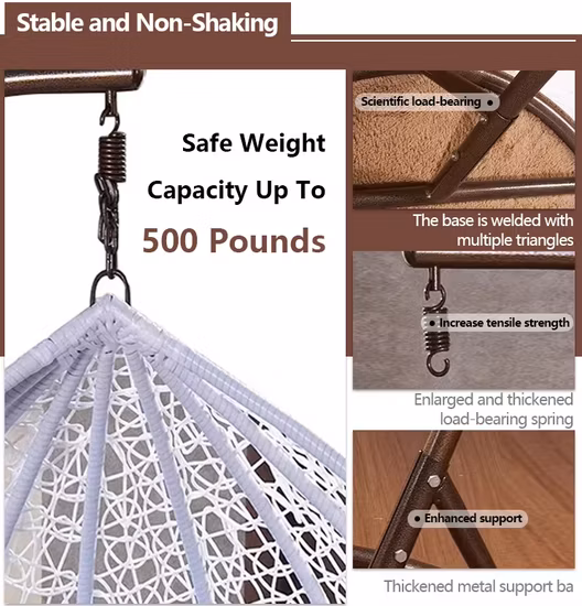 Кресло-качалка в гамаке на открытом воздухе