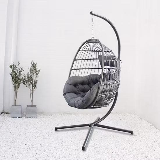 Домашняя мебель для отеля, открытый сад, патио, подвесная корзина из ротанга, гамак для яиц, кресло-качалка