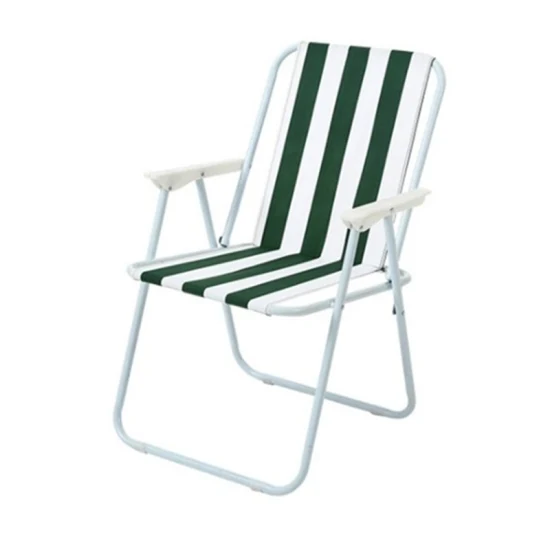 Базовый шелковый складной пляжный стул для кемпинга OEM для рыбалки с логотипом в стиле уличной нашивки тканевая мебель