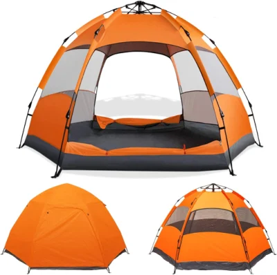 Мгновенная всплывающая палатка для кемпинга на 2-3 человека, автоматическая гидравлическая водостойкая двухслойная уличная палатка